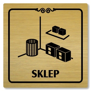 Sklep, 148x148mm, zlatá, Texas